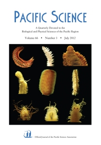 Pacific Science, vol. 66, issue 3 cover